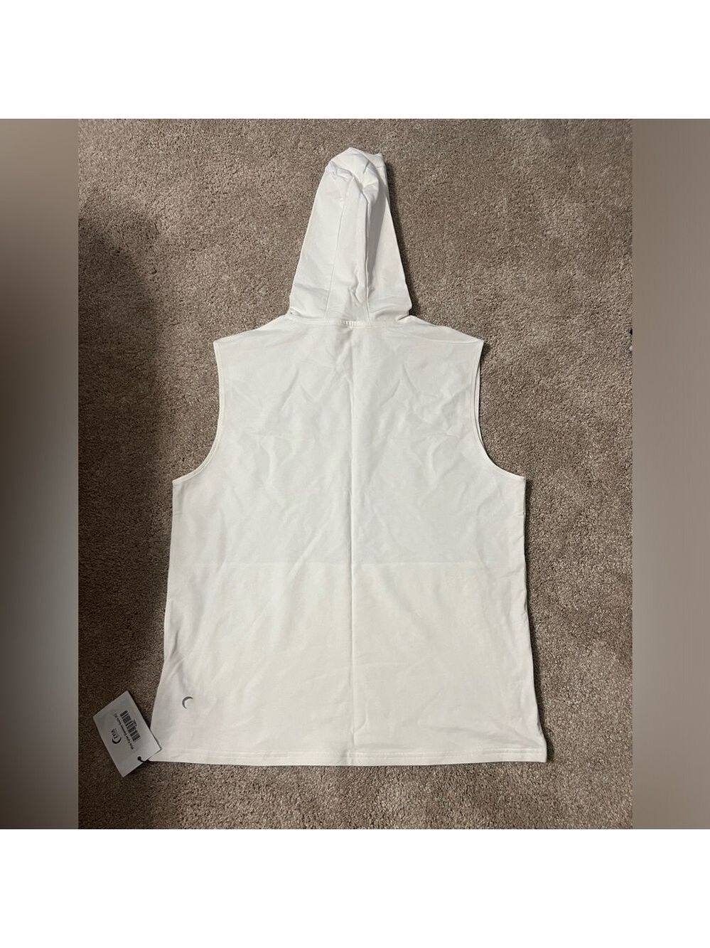 ZYIA Women’s NWT Fighter Sleeveless Hoodie White XL - Picture 4 of 10